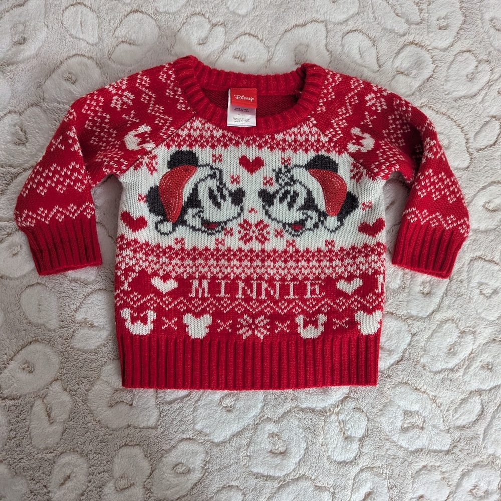 Minnie And Mickey Christmas Sweater
